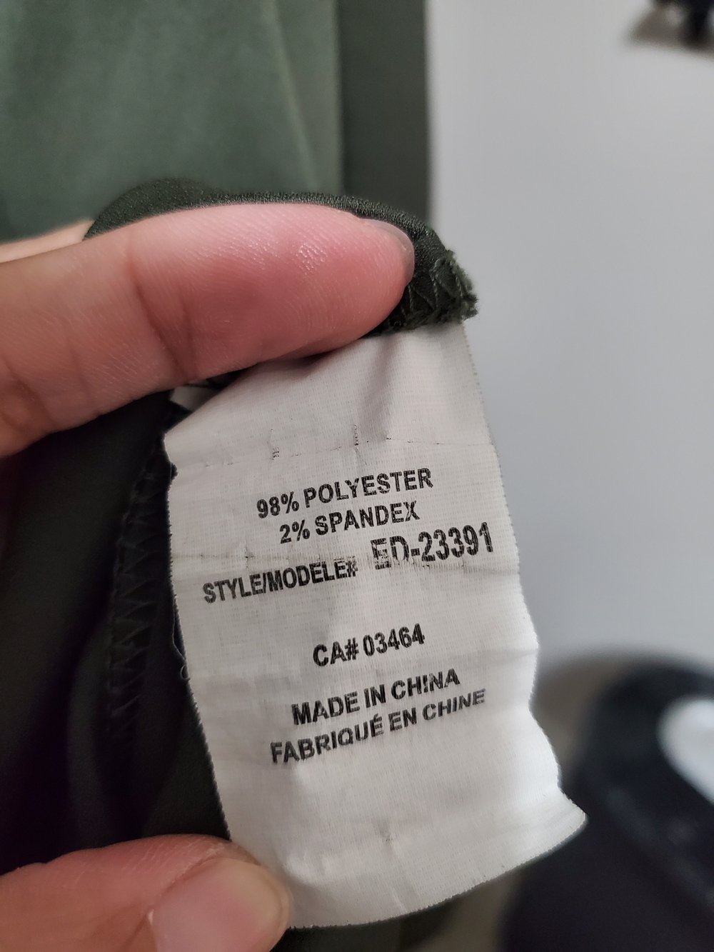 Olive Button-Down Utility Shirt - Picture 4 of 6